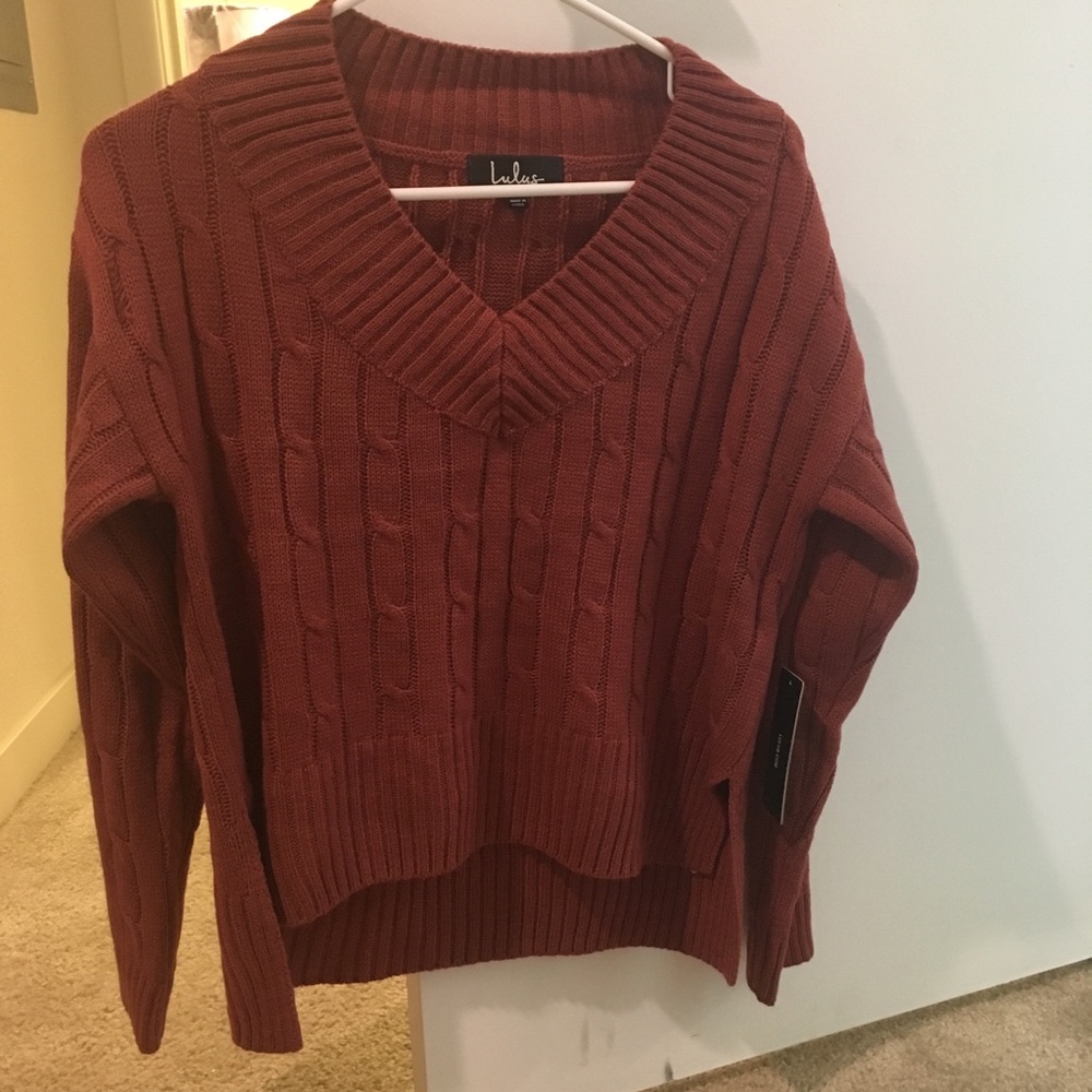 Red sweater